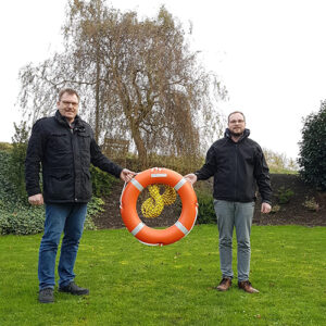 Spendenübergabe Rettungsring von der Firma Marescape GmbH